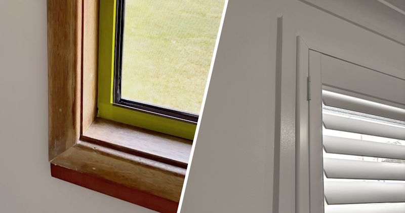 How to paint timber trims